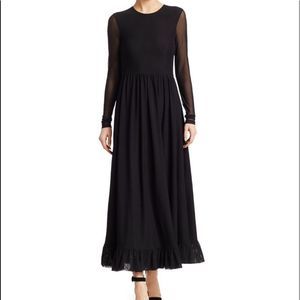 Ganni dot mesh maxi dress size 6